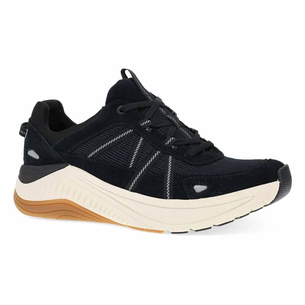 NEW DANSKO women's poppy casual suede walking sneakers in black